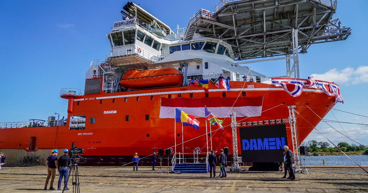 De Beers’ Latest Diamond Recovery Vessel Departs Damen Shipyards Mangalia for Southern Africa