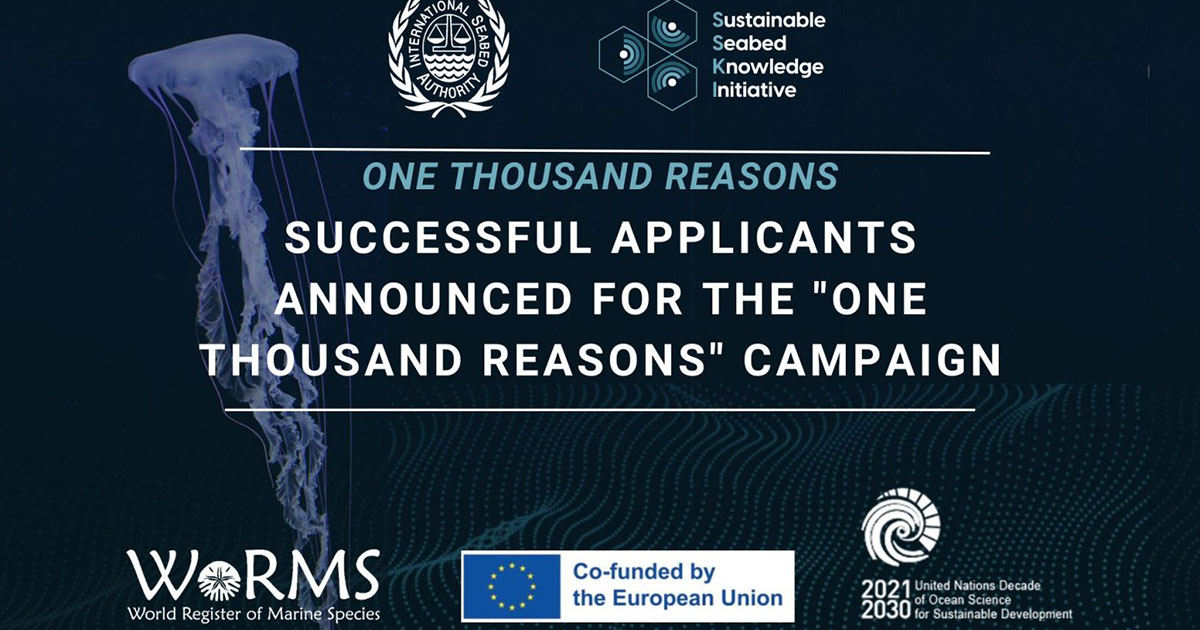 Successful Applicants Announced for the “One Thousand Reasons” Campaign